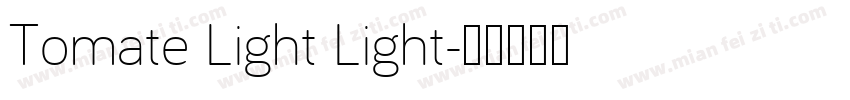 Tomate Light Light字体转换